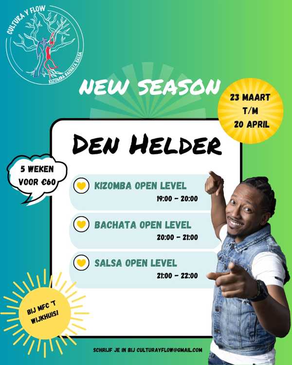 Danslessen bij Cultura Y Flow, Cultura y Flow te Den Helder Danslessen bij Cultura Y Flow: Cultura y Flow te Den Helder