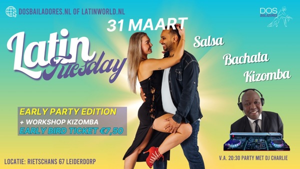 Dos Bailadores Latin Tuesday salsa, bachata en kizomba, Dos Bailadores te Leiderdorp Dos Bailadores Latin Tuesday salsa, bachata en kizomba: Dos Bailadores te Leiderdorp