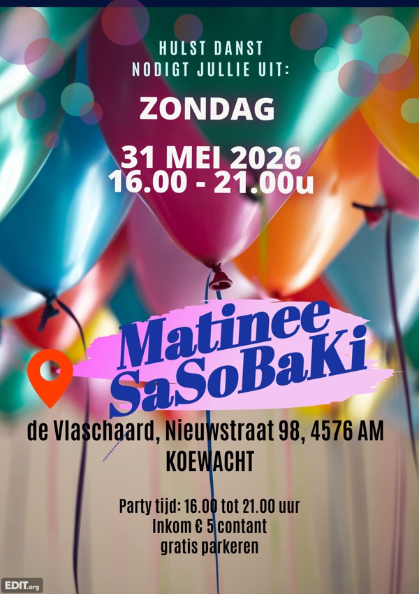 Matinee Salsa, Son, Bachata Kizomba De Vlaschaard, Koewacht, Hulst Danst te Koewacht Matinee Salsa, Son, Bachata Kizomba De Vlaschaard, Koewacht: Hulst Danst te Koewacht