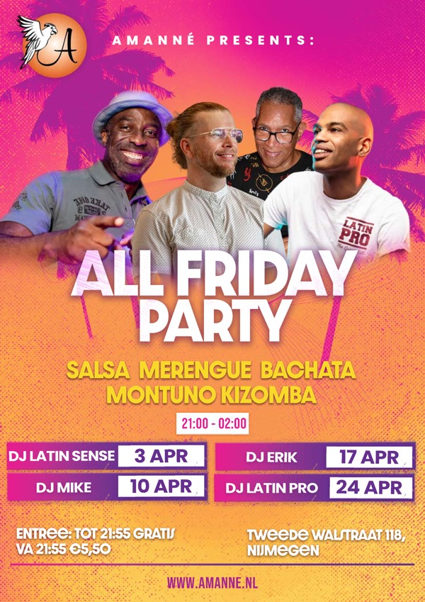 Amanné All Salsa & Bachata Party, Amanné Caribisch Centrum te Nijmegen Amanné All Salsa & Bachata Party: Amanné Caribisch Centrum te Nijmegen