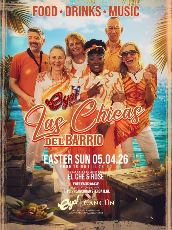 Cancun Social Club - Oyé Especial - Las Chicas del Barrio, Cancún Social Club Amsterdam te Amsterdam Cancun Social Club - Oyé Especial - Las Chicas del Barrio: Cancún Social Club Amsterdam te Amsterdam