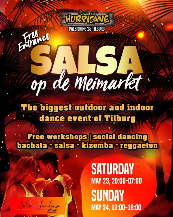 Salsa op de Meimarkt, Capt. J's Hurricane te Tilburg Salsa op de Meimarkt: Capt. J's Hurricane te Tilburg