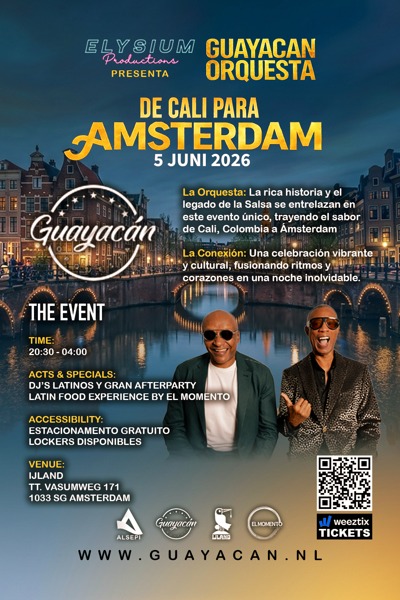 GUAYACAN ORQUESTA - De Cali para Amsterdam | Live in Concert: Elysium Productions te Amsterdam