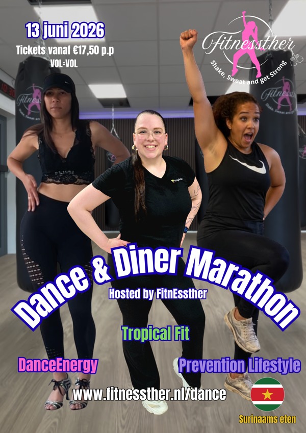 Dance & Diner Marathon, Fitnessther te Almere Dance & Diner Marathon: Fitnessther te Almere