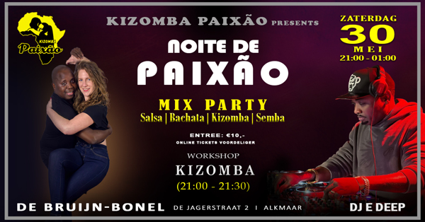 Salsa - Bachata - Kizomba - Semba, Dansschool Kizomba Paixão te Alkmaar Salsa - Bachata - Kizomba - Semba: Dansschool Kizomba Paixão te Alkmaar