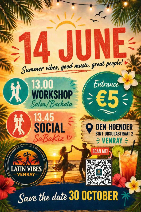 Summer Vibes Sunday, Latin Vibes Venray te Venray Summer Vibes Sunday: Latin Vibes Venray te Venray