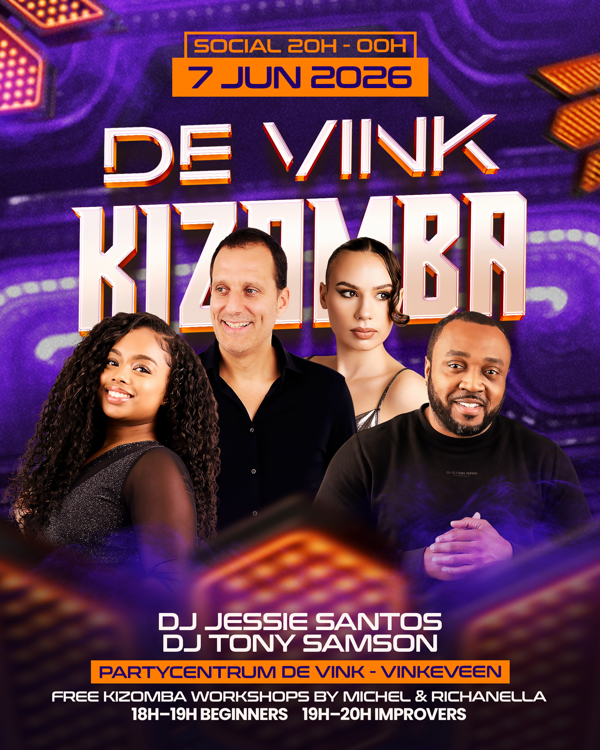 De Vink Kizomba Social // Free Kizomba Workshop, FlavourKizz Events te Vinkeveen De Vink Kizomba Social // Free Kizomba Workshop: FlavourKizz Events te Vinkeveen