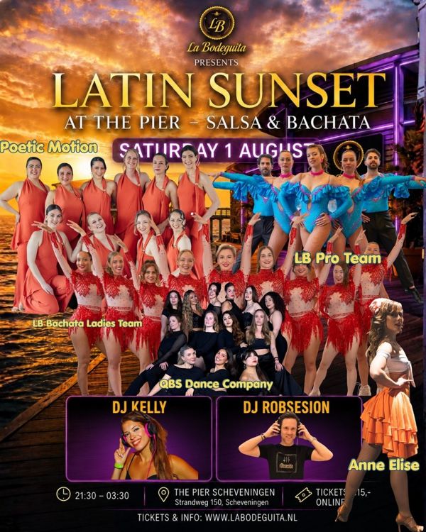 SAT1AUG – LATIN SUNSET - De Pier Schevenningen, La Bodeguita te Den Haag SAT1AUG – LATIN SUNSET - De Pier Schevenningen: La Bodeguita te Den Haag