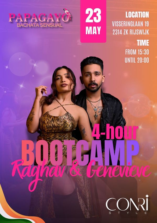 Papagayo 4-uur Bachata Bootcamp, Papagayo Latin Party te Rijswijk Papagayo 4-uur Bachata Bootcamp: Papagayo Latin Party te Rijswijk