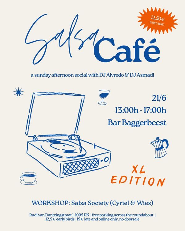 Salsa Café XL, Salsa con leche te Amsterdam Salsa Café XL: Salsa con leche te Amsterdam