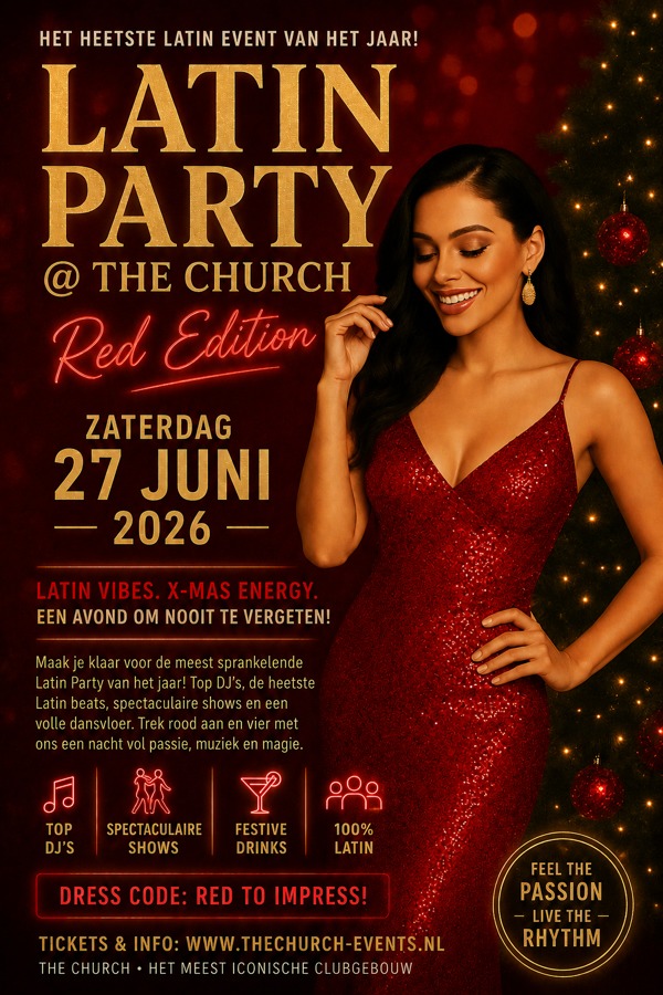 Latin Party @The Church - Red Edition, Dj El Monte - El Monte Events te Den Haag Latin Party @The Church - Red Edition: Dj El Monte - El Monte Events te Den Haag