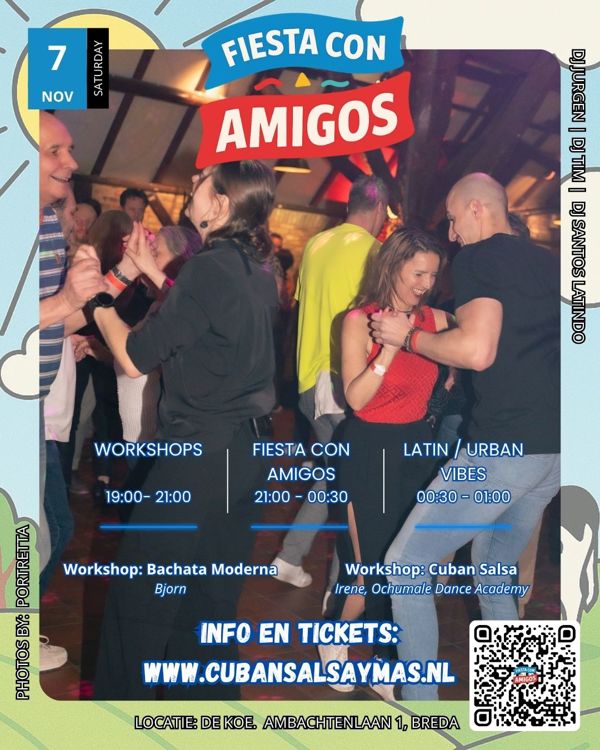 Fiesta con Amigos, Cuban Salsa y mas & SalSanne te Breda Fiesta con Amigos: Cuban Salsa y mas & SalSanne te Breda