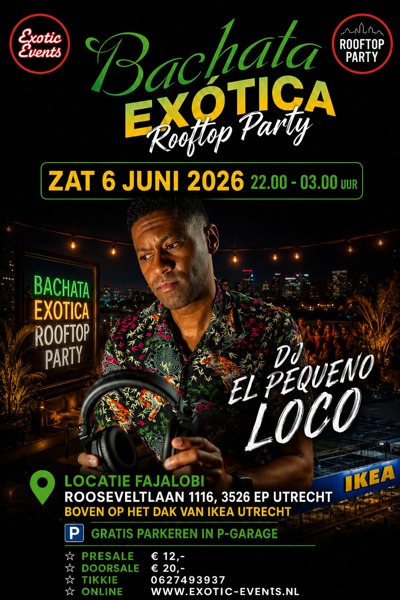 Bachata Exotica rooftop IKEA Utrecht: Exotic Party Services te Utrecht