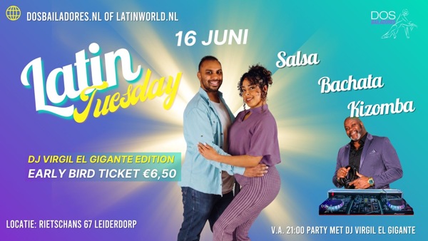 Dos Bailadores Latin Tuesday salsa, bachata en kizomba, Dos Bailadores te Leiderdorp Dos Bailadores Latin Tuesday salsa, bachata en kizomba: Dos Bailadores te Leiderdorp
