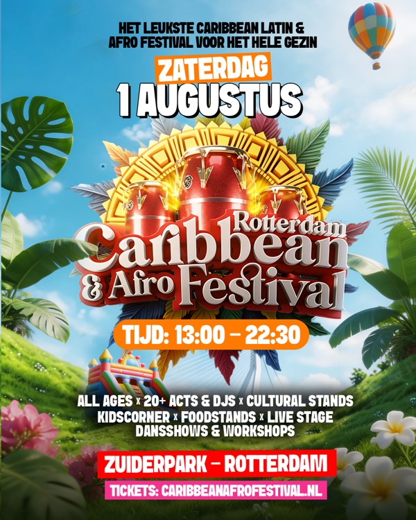 Rotterdam Caribbean & Afro Festival 2026, Universal Sound Projects te Rotterdam Rotterdam Caribbean & Afro Festival 2026: Universal Sound Projects te Rotterdam