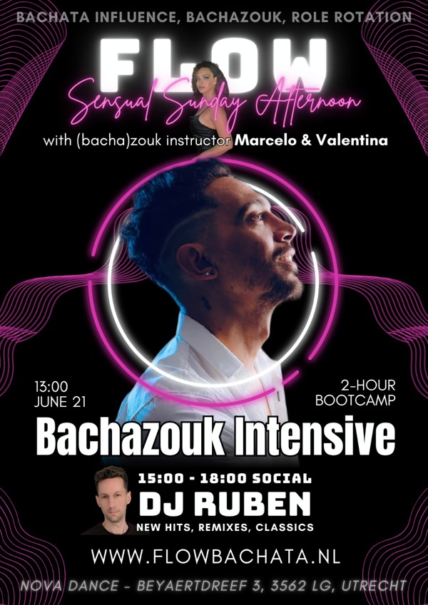 Flow: Sensual Bachata Sunday, Nova Dance Utrecht te Utrecht Flow: Sensual Bachata Sunday: Nova Dance Utrecht te Utrecht
