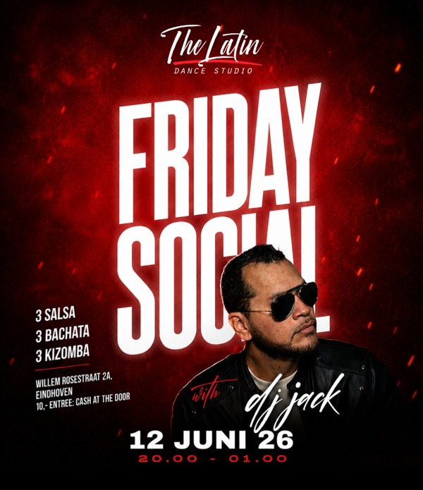 SBK Friday Social with DJ Jack, The Latin Dance Studio te Eindhoven SBK Friday Social with DJ Jack: The Latin Dance Studio te Eindhoven