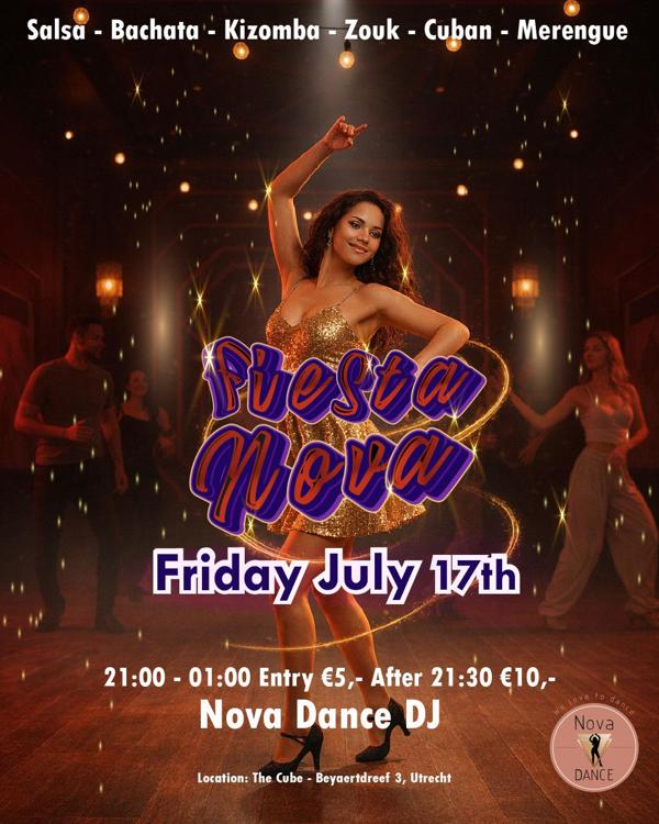 Friday: Fiesta Nova Night, Nova Dance Utrecht te Utrecht Friday: Fiesta Nova Night: Nova Dance Utrecht te Utrecht