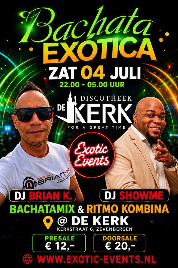 Bachata Exotica Noord Brabant, Exotic-Events te Zevenbergen Bachata Exotica Noord Brabant: Exotic-Events te Zevenbergen