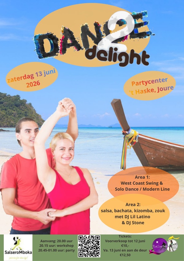 Salsa / AfroLatin Mix Party en West Coast Swing Party. 2 zalen en Top Dj’s, Salsero Mboka Dancing Centre te Joure Salsa / AfroLatin Mix Party en West Coast Swing Party. 2 zalen en Top Dj’s: Salsero Mboka Dancing Centre te Joure