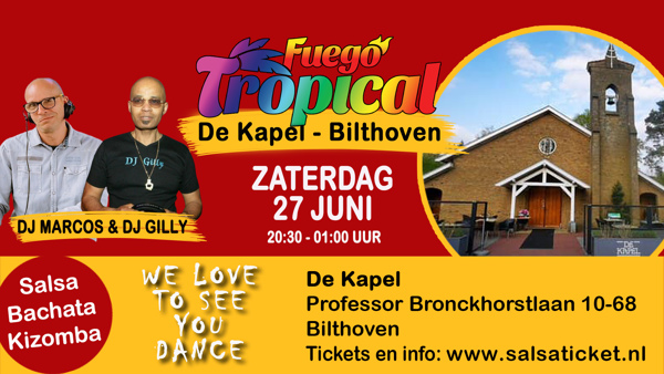 Fuego Tropical in de kapel van Bilthoven, Fuego Tropical te Bilthoven Fuego Tropical in de kapel van Bilthoven: Fuego Tropical te Bilthoven