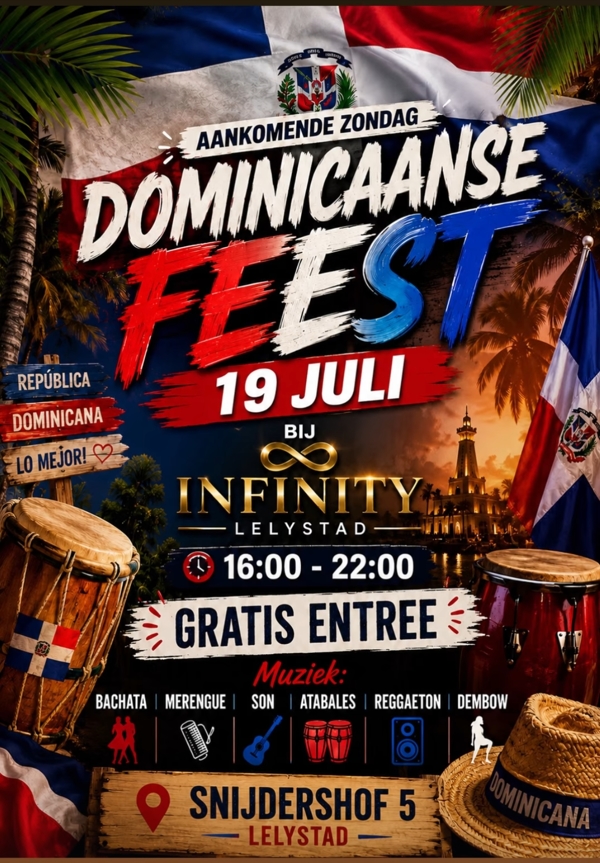 Latin Sundays Dominicaanse party, Infinity te Lelystad Latin Sundays Dominicaanse party: Infinity te Lelystad