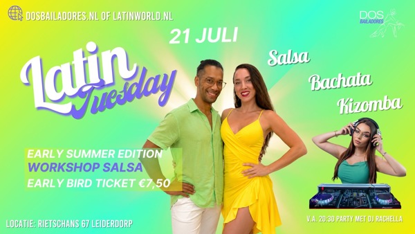 Dos Bailadores Latin Tuesday salsa, bachata en kizomba, Dos Bailadores te Leiderdorp Dos Bailadores Latin Tuesday salsa, bachata en kizomba: Dos Bailadores te Leiderdorp