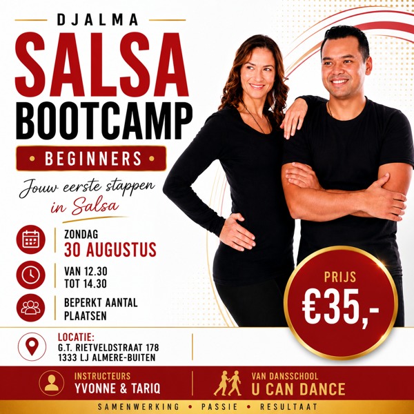 Bootcamp Salsa beginners, U Can Dance te Almere Bootcamp Salsa beginners: U Can Dance te Almere