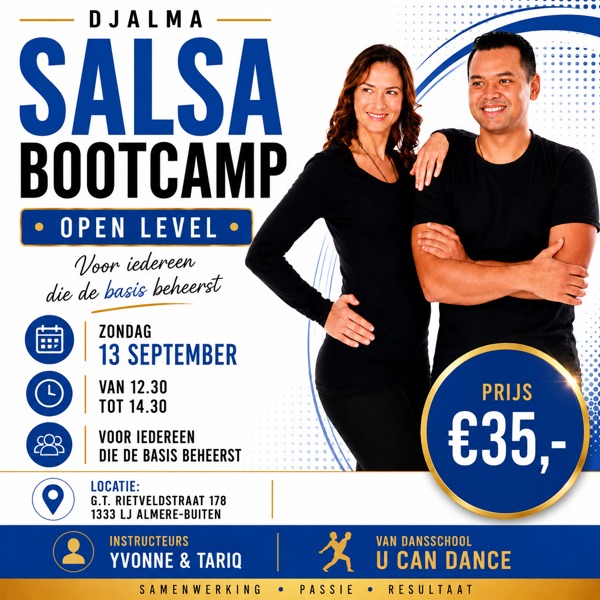 Salsa bootcamp open level, U Can Dance te Almere Salsa bootcamp open level: U Can Dance te Almere