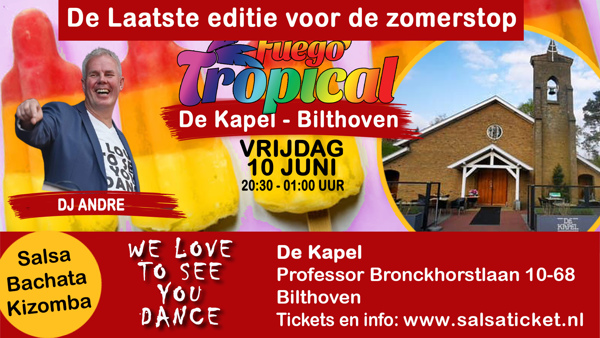 Fuego Tropical in de kapel van Bilthoven, ijsjes editie, Fuego Tropical te Bilthoven Fuego Tropical in de kapel van Bilthoven, ijsjes editie: Fuego Tropical te Bilthoven