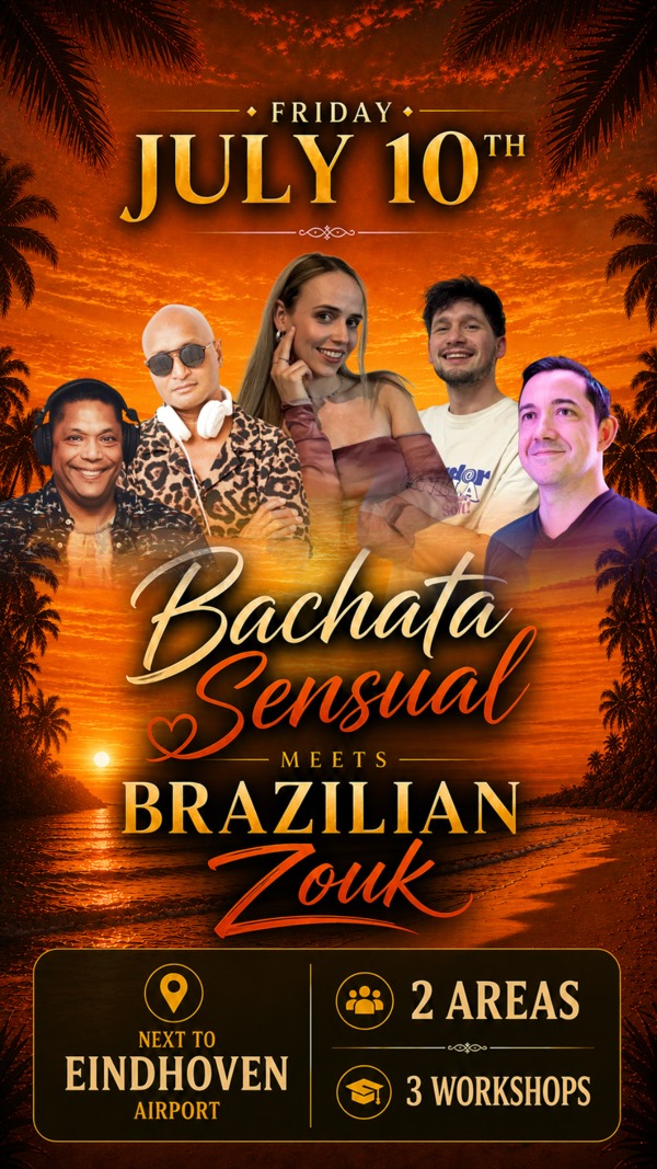Bachata Sensual meets Brazilian Zouk - 2 Areas - 3 Workshops, Zouk Eindhoven te Wintelre (bij Eindhoven) Bachata Sensual meets Brazilian Zouk - 2 Areas - 3 Workshops: Zouk Eindhoven te Wintelre (bij Eindhoven)