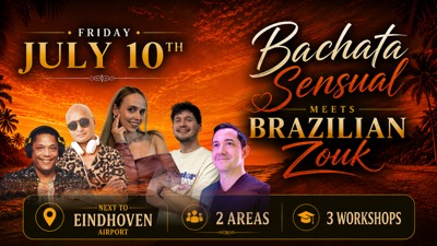 Bachata Sensual meets Brazilian Zouk - 2 Areas - 3 Workshops: Zouk Eindhoven te Wintelre (bij Eindhoven)