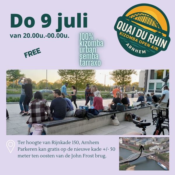 Quai du Rhin - Open air kizomba social, Quai du Rhin te Arnhem Quai du Rhin - Open air kizomba social: Quai du Rhin te Arnhem