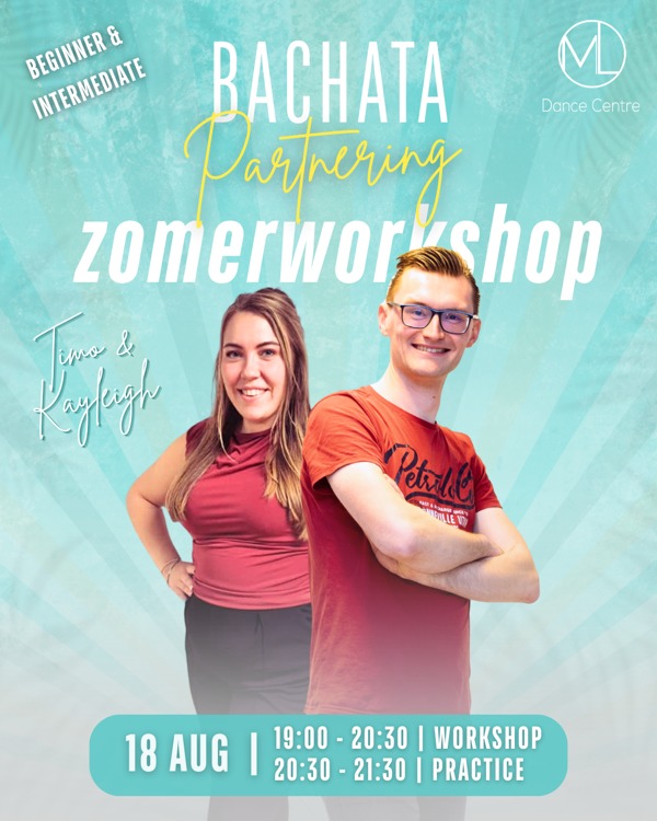 Bachata workshops beginners / intermediate, ML Dance Centre te Amersfoort Bachata workshops beginners / intermediate: ML Dance Centre te Amersfoort