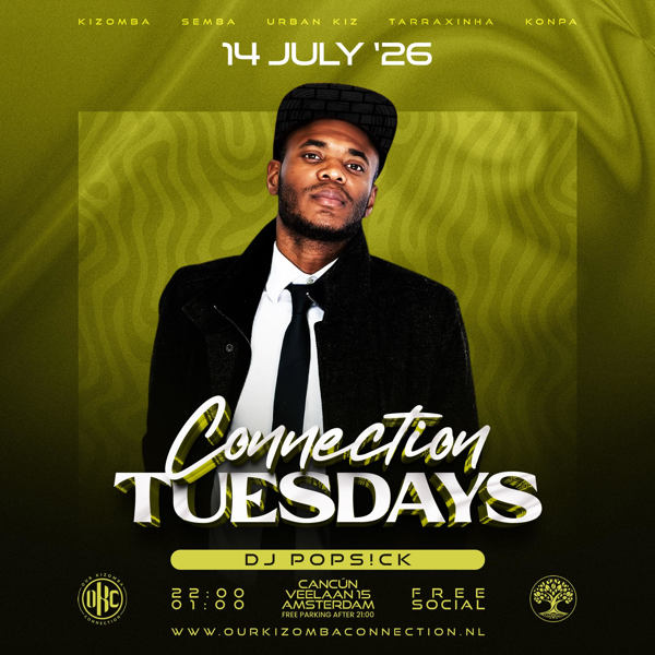 Connection Tuesday - Free Our Kizomba Connection Social, hello@outkizombaconnection.nl te Amsterdam Connection Tuesday - Free Our Kizomba Connection Social: hello@outkizombaconnection.nl te Amsterdam