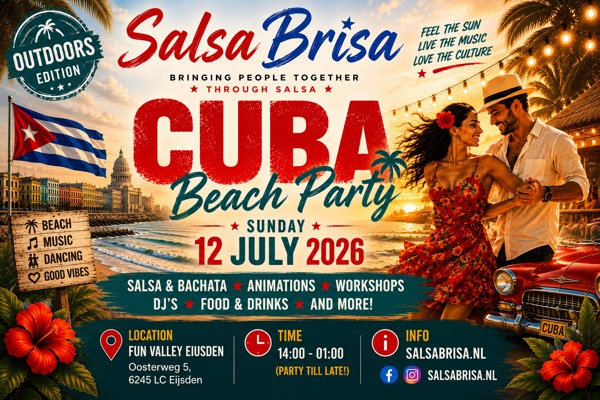Cuba Beach party OUTDOORS, Salsa brisa te Eijsden Cuba Beach party OUTDOORS: Salsa brisa te Eijsden