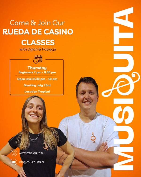 Start Rueda de Casino Open Level summer class, MUSIQUITA Dance Community te Utrecht Start Rueda de Casino Open Level summer class: MUSIQUITA Dance Community te Utrecht