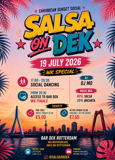 Salsa ON Dek: Salsa ON Dek te Rotterdam