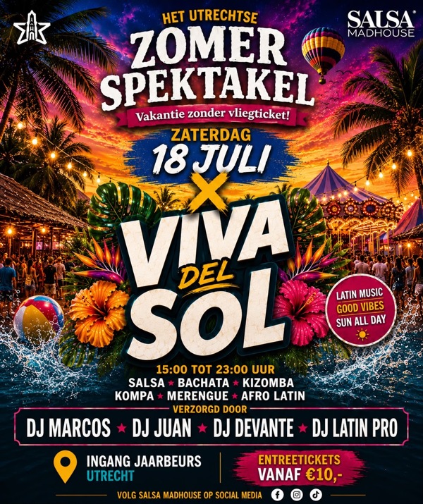 Viva del Sol, Salsa Madhouse te Utrecht Viva del Sol: Salsa Madhouse te Utrecht