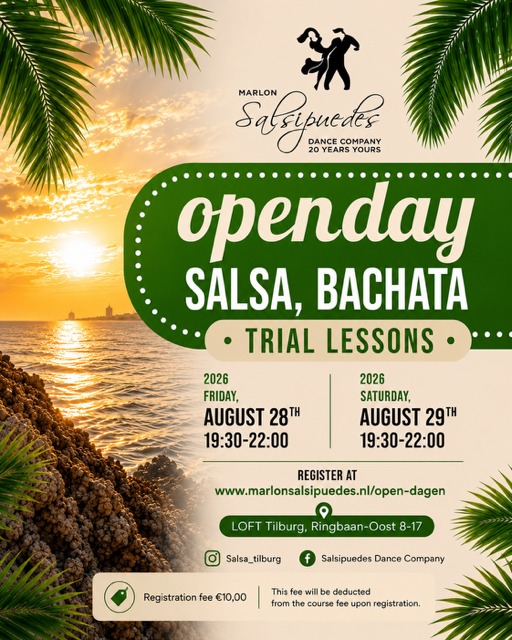 Proeflessen Salsa & Bachata bij Marlon Salsipuedes, Salsipuedes te Tilburg Proeflessen Salsa & Bachata bij Marlon Salsipuedes: Salsipuedes te Tilburg