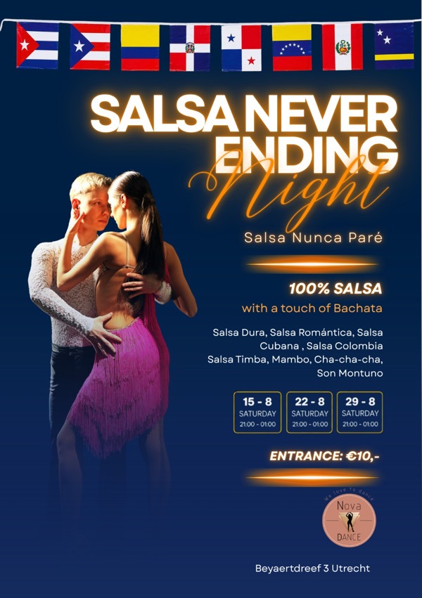 Salsa Never Ending Night, Nova Dance Utrecht te Utrecht Salsa Never Ending Night: Nova Dance Utrecht te Utrecht