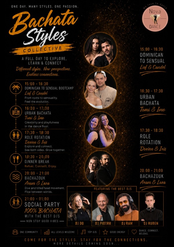 1 Day: Bachata Styles Collective, Nova Dance Utrecht te Utrecht 1 Day: Bachata Styles Collective: Nova Dance Utrecht te Utrecht