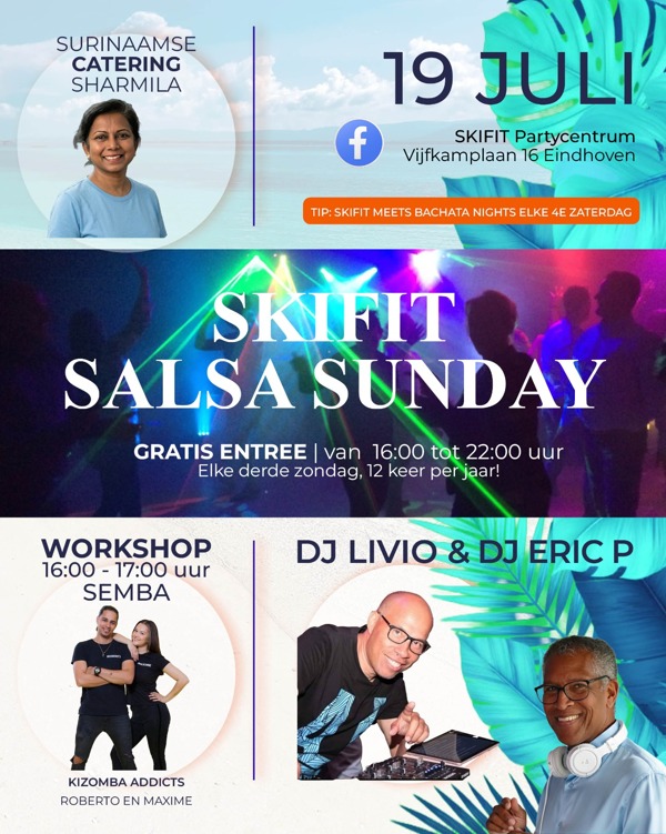 Skifit Salsa Sunday, skifit partycentrum te Eindhoven Skifit Salsa Sunday: skifit partycentrum te Eindhoven