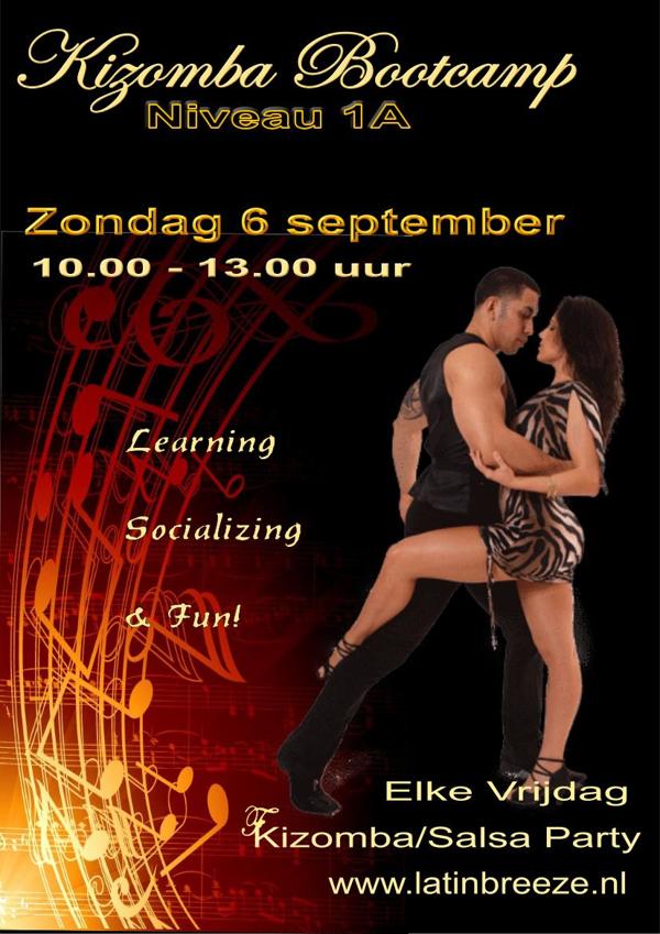 Kizomba Bootcamp 1A, Latin Breeze te Amstelveen Kizomba Bootcamp 1A: Latin Breeze te Amstelveen