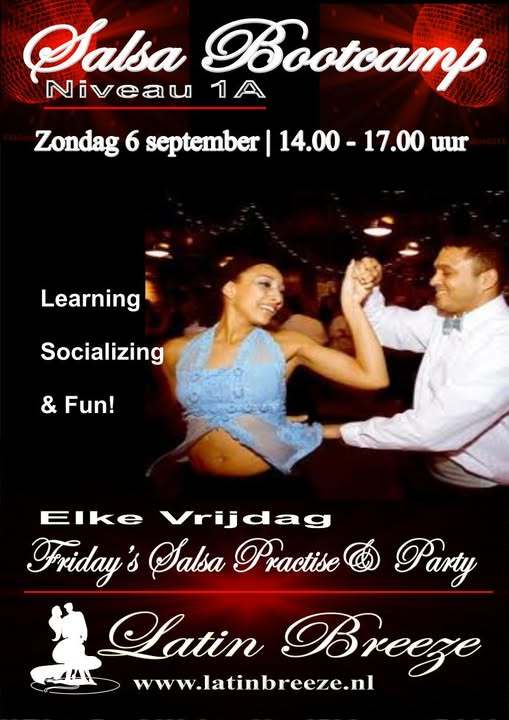 Salsa Bootcamp Niveau1A, Latin Breeze te Amstelveen Salsa Bootcamp Niveau1A: Latin Breeze te Amstelveen