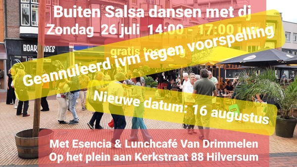Gecanceld: Buiten dansen op 't plein!, Esencia Dance Studio te Hilversum Gecanceld: Buiten dansen op 't plein!: Esencia Dance Studio te Hilversum