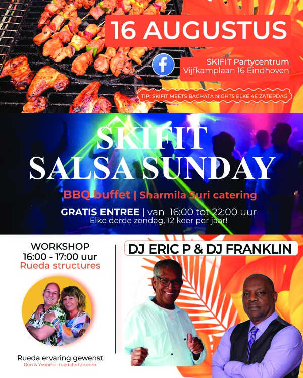 Skifit Salsa Sunday, skifit partycentrum te Eindhoven Skifit Salsa Sunday: skifit partycentrum te Eindhoven