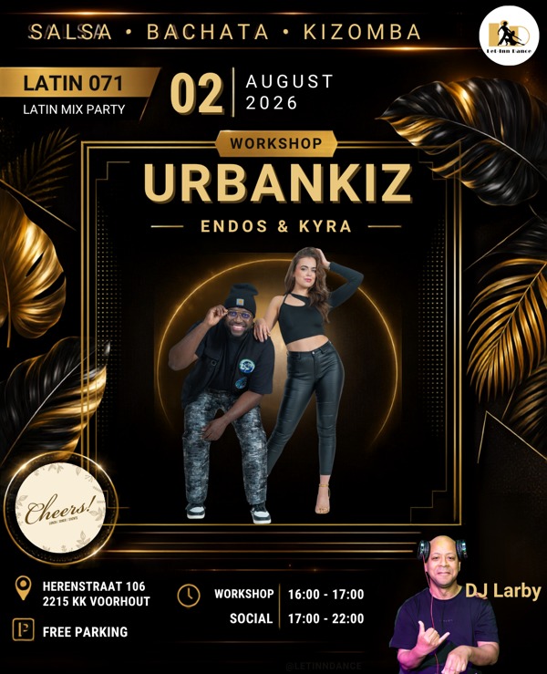 Latin071 - workshop Urbankiz - Latin Mix Party, Latin 071 te Voorhout Latin071 - workshop Urbankiz - Latin Mix Party: Latin 071 te Voorhout
