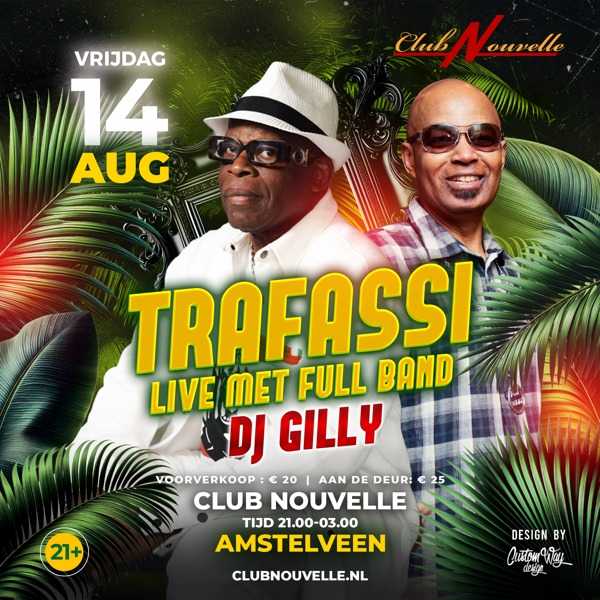 TRAFASSI Met Band & DJ Gilly in Club Nouvelle Amstelveen, Club Nouvelle te Amstelveen TRAFASSI Met Band & DJ Gilly in Club Nouvelle Amstelveen: Club Nouvelle te Amstelveen
