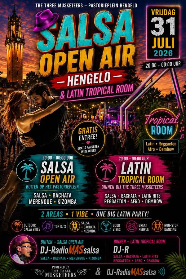 Salsa Open Air Hengelo & Latin Tropical Room, Dj RadioMASsalsa (Marcial Sanchez Calvo) te Hengelo Ov. Salsa Open Air Hengelo & Latin Tropical Room: Dj RadioMASsalsa (Marcial Sanchez Calvo) te Hengelo Ov.